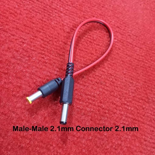 Male-Male 2.1mm Connector 2.1mm Male DC Power input/output Jack 5V 12V 24V 2.1mm