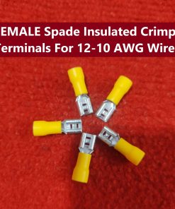 FEMALE Spade Insulated Crimp Terminals