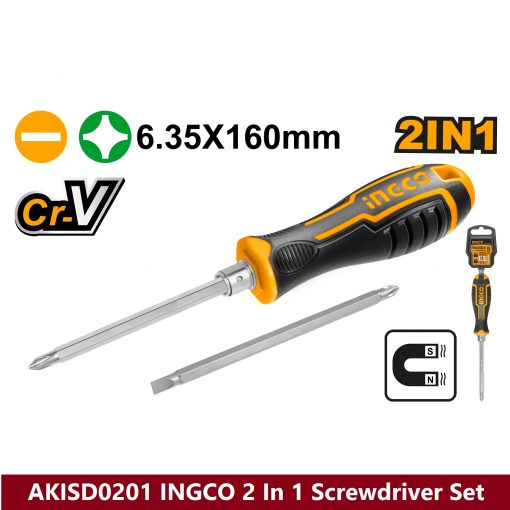 AKISD0201 INGCO 2 In 1 Screwdriver Set