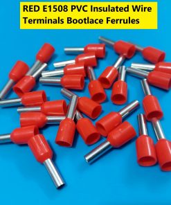 E1508 PVC Insulated Wire Terminals Bootlace Ferrules