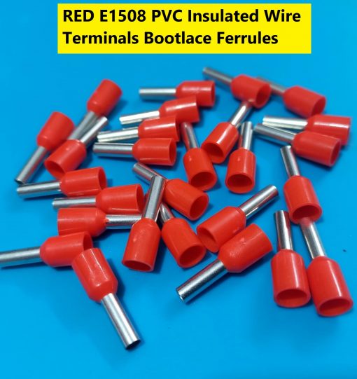 E1508 PVC Insulated Wire Terminals Bootlace Ferrules