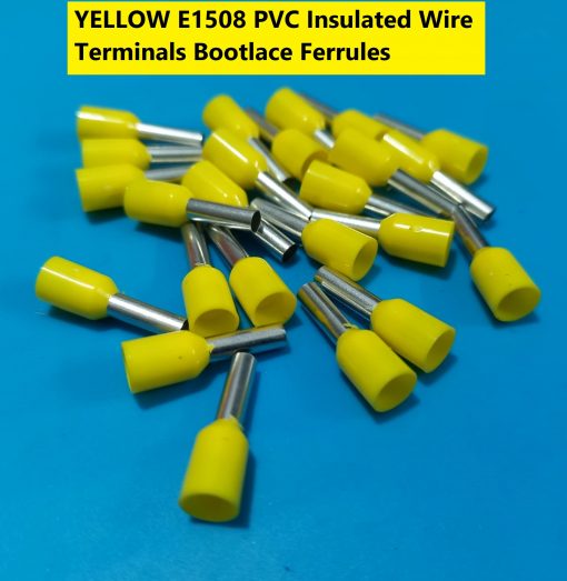 E1508 PVC Insulated Wire Terminals Bootlace Ferrules