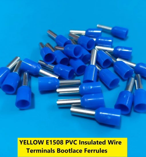 E1508 PVC Insulated Wire Terminals Bootlace Ferrules