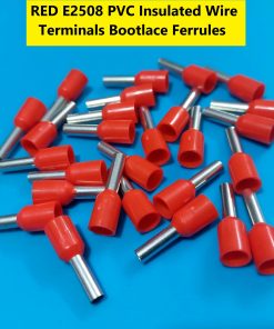 E2508 PVC Insulated Wire Terminals Bootlace Ferrules