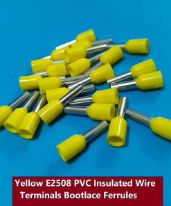 E2508 PVC Insulated Wire Terminals Bootlace Ferrules