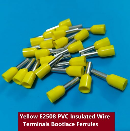 E2508 PVC Insulated Wire Terminals Bootlace Ferrules