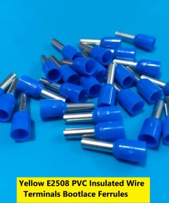 E2508 PVC Insulated Wire Terminals Bootlace Ferrules