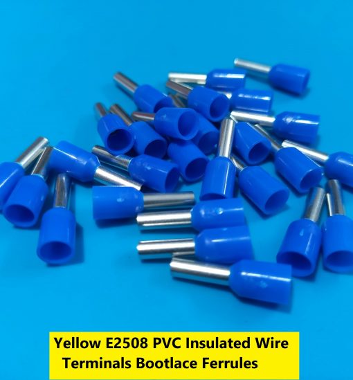 E2508 PVC Insulated Wire Terminals Bootlace Ferrules