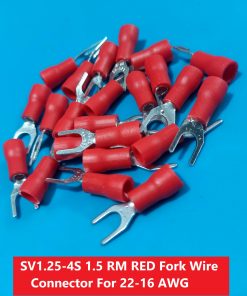 SV1.25-4S 1.5 RM RED Fork Wire Connector For 22-16 AWG