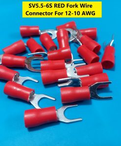 SV5.5-6S RED Fork Wire Connector For 12-10 AWG