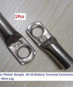 Copper Plated  Bangla  50-10 Battery Terminal Connector For Cable Wire Lug Wire Nose Ring Type Crimp Cable End Connector Terminals 50-10 Battery Connector