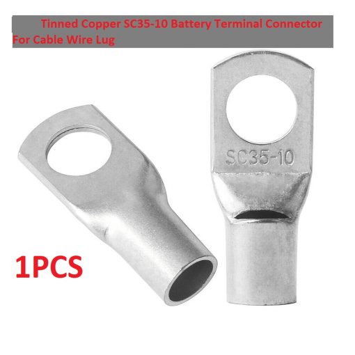 Tinned Copper SC35-10 Battery Terminal Connector For Cable Wire Lug Wire Nose Ring Type Crimp Cable End Connector Terminals SC35-10 Battery Connector