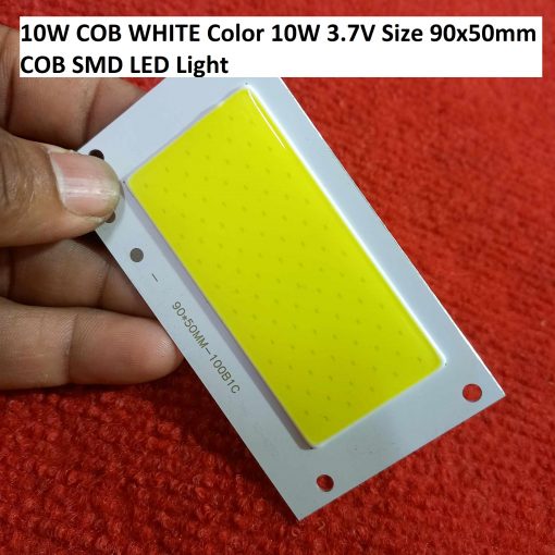 10W COB WHITE Color 10W 3.7V Size 90x50mm COB SMD LED Light