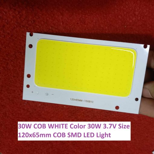 30W COB WHITE Color 30W 3.7V Size 120x65mm COB SMD LED Light