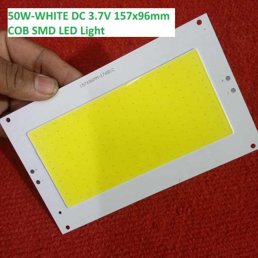 50W-WHITE DC 3.7V 157x96mm  COB SMD LED Light